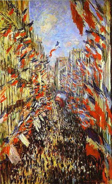 Claude Monet Rue Montorgueil, France oil painting art